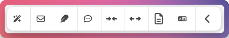 Screenshot from Changing Bettertext Ruler Style: Icons vs. Text